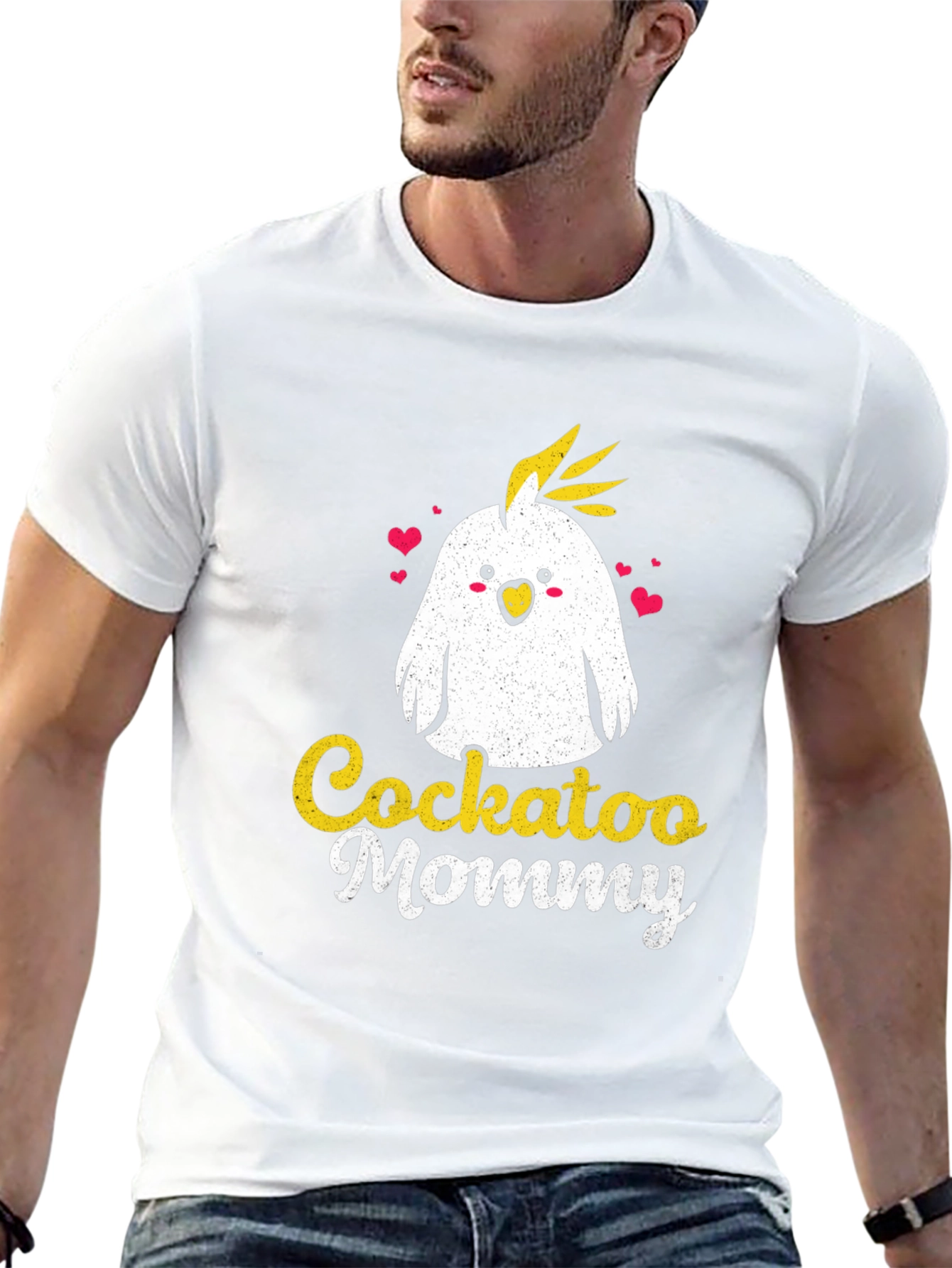 Cockatoo Mommy Graphic Tee - Cute Bird Lover Shirt