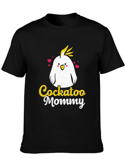 Cockatoo Mommy Graphic Tee - Cute Bird Lover Shirt