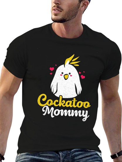 Cockatoo Mommy Graphic Tee - Cute Bird Lover Shirt