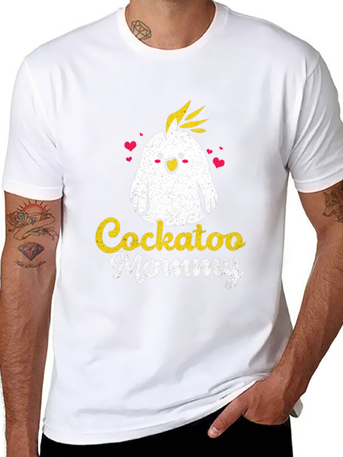 Cockatoo Mommy Graphic Tee - Cute Bird Lover Shirt
