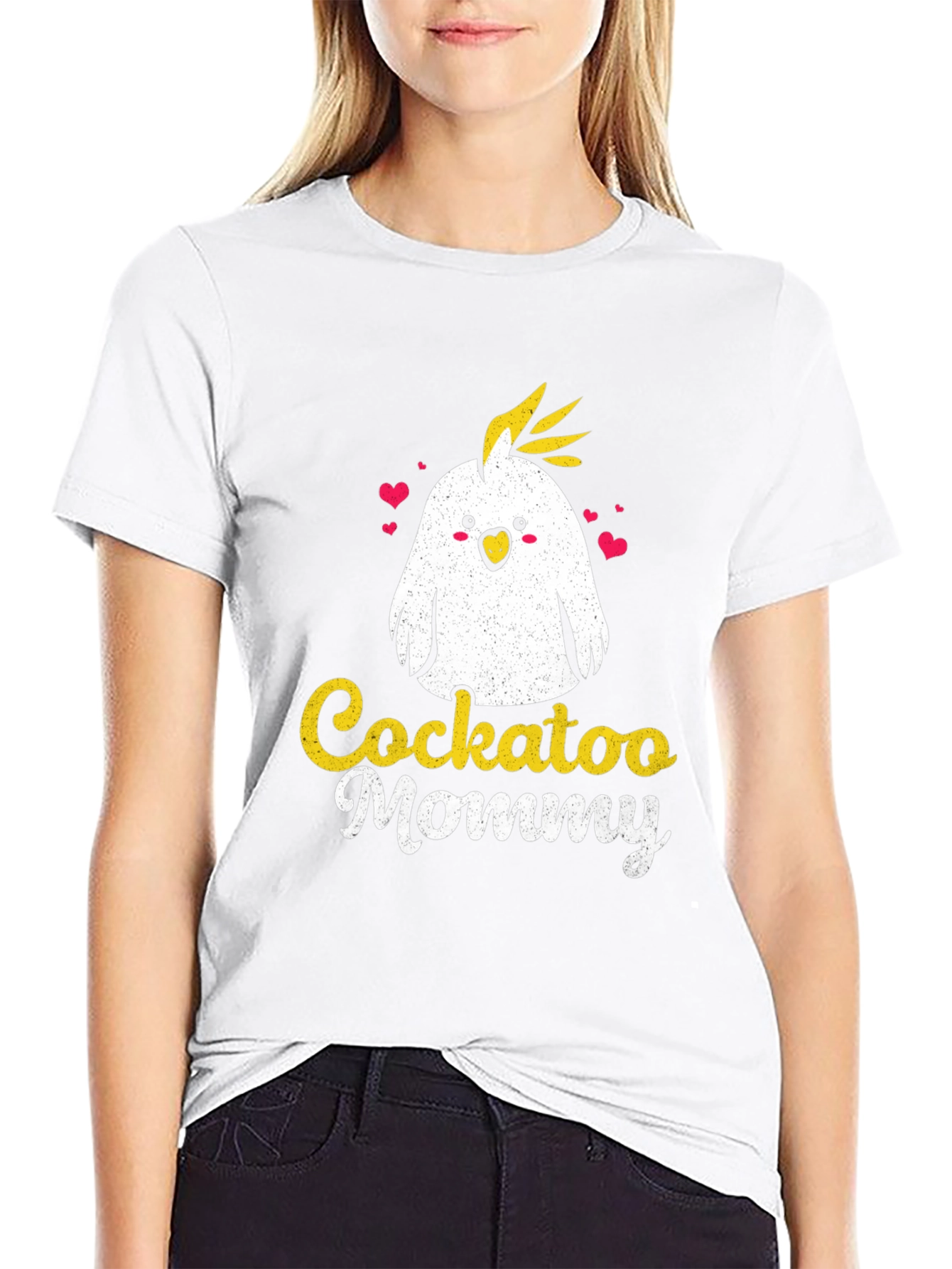 Cockatoo Mommy Graphic Tee - Cute Bird Lover Shirt