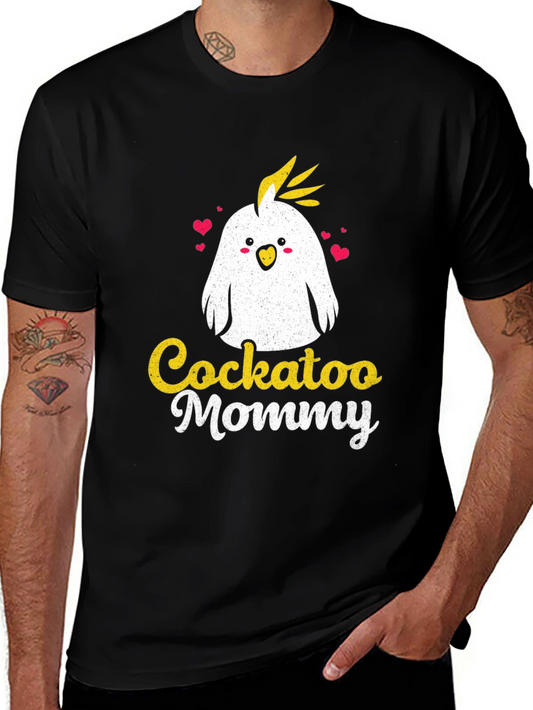 Cockatoo Mommy Graphic Tee - Cute Bird Lover Shirt