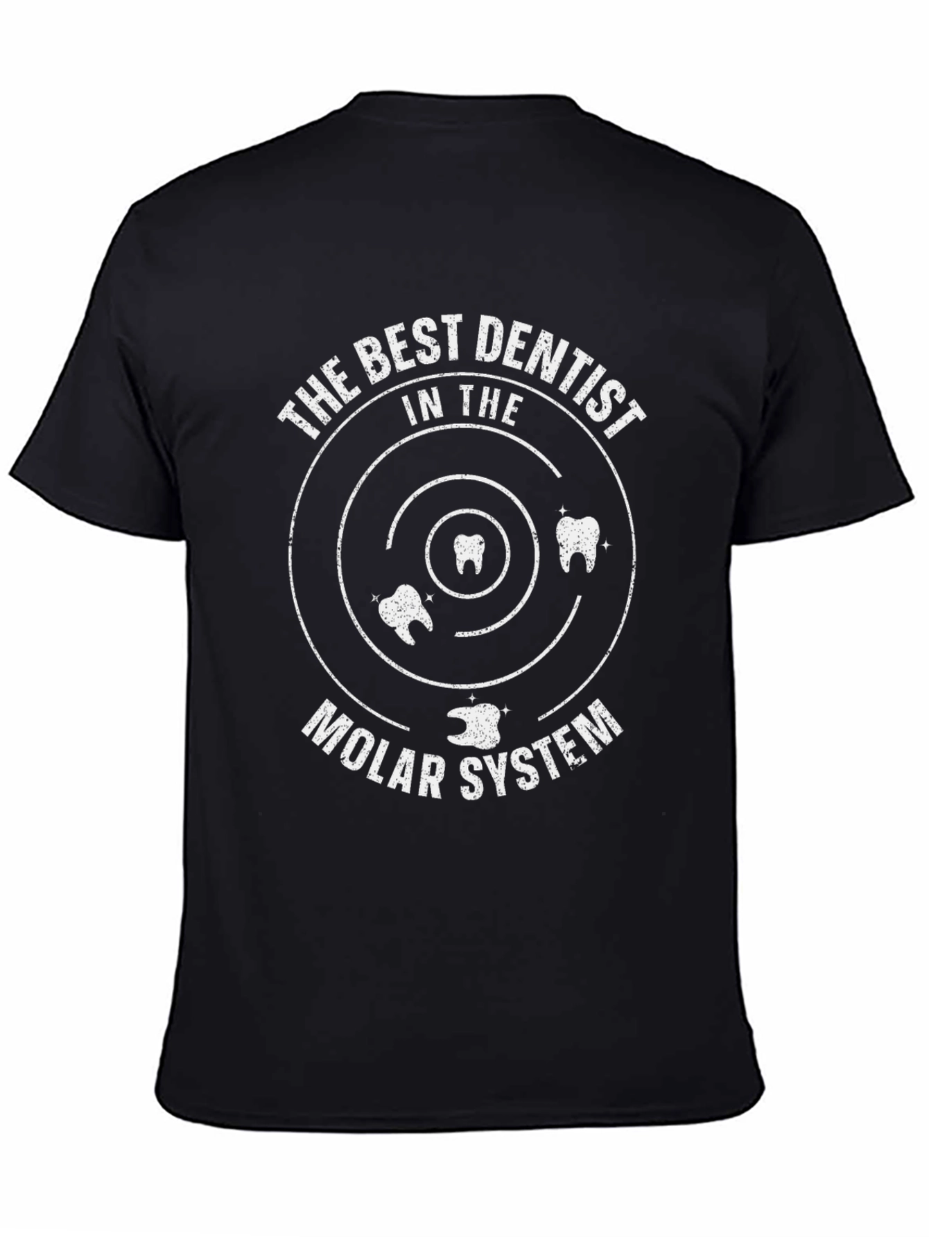 The Best Dentist Molar System Black T-Shirt