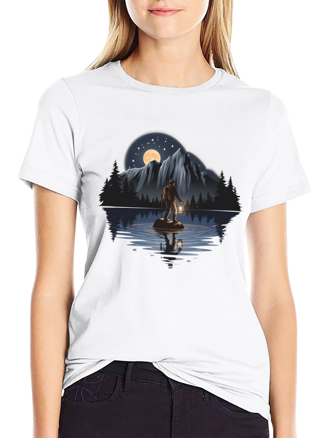 Night Hiker Graphic Tee