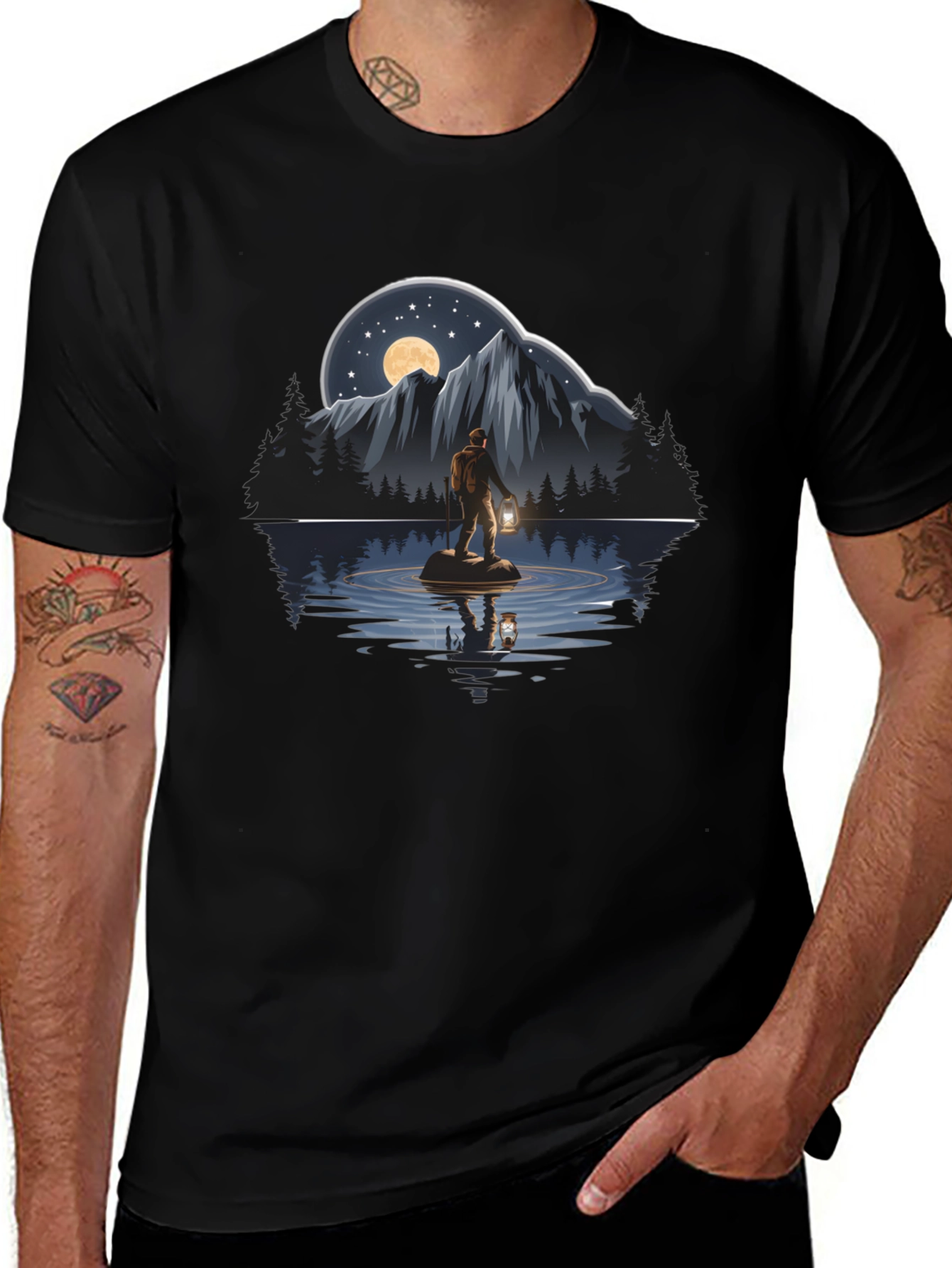 Night Hiker Graphic Tee