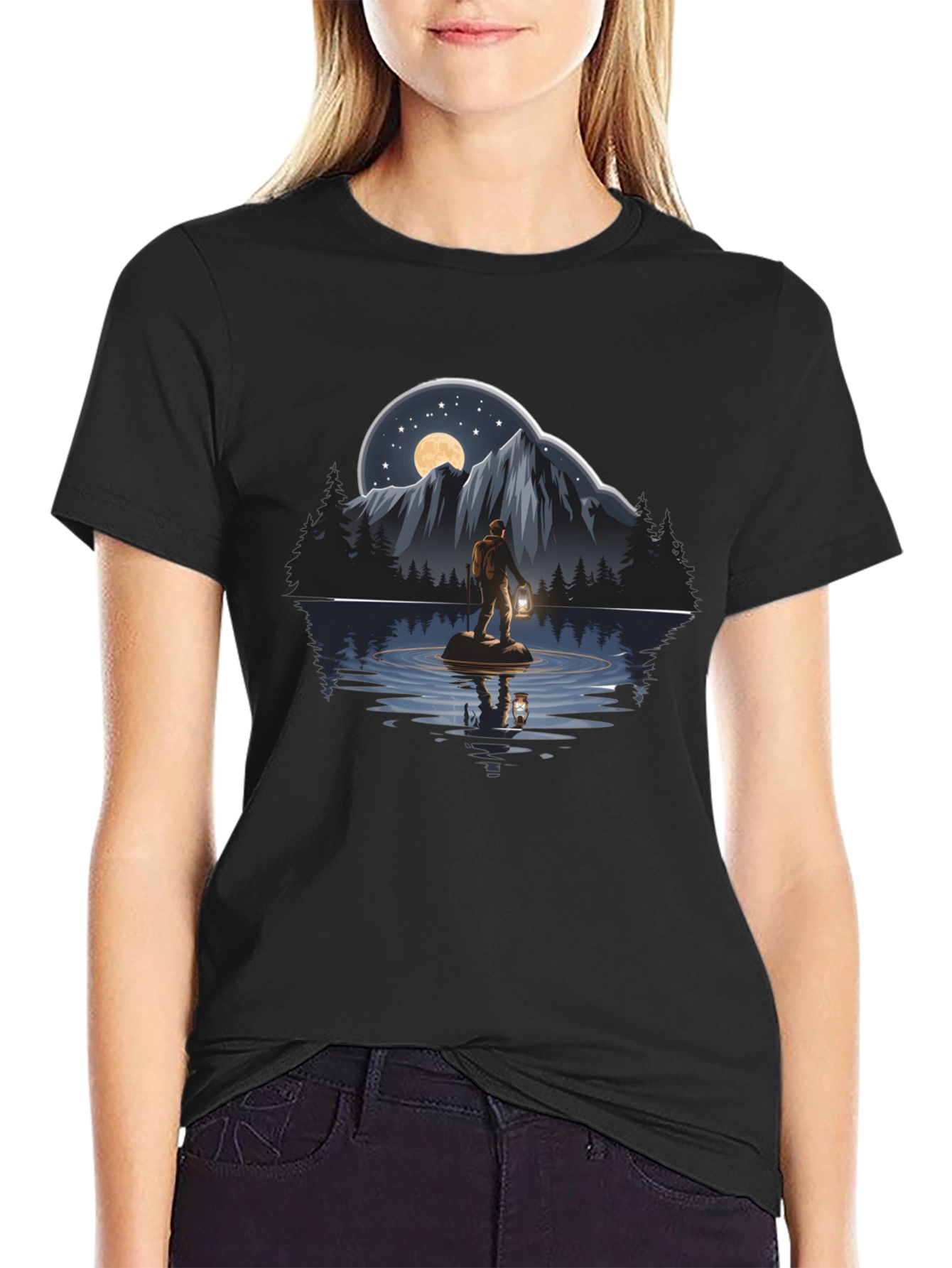 Night Hiker Graphic Tee