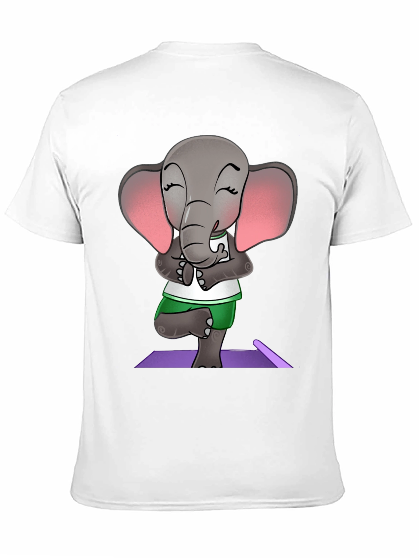 Yoga Elephant Graphic Tee - Zen Style