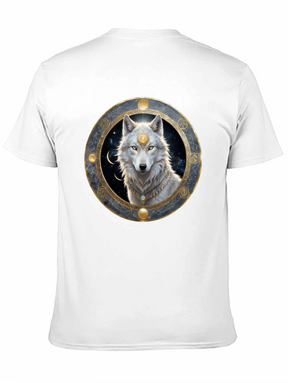 Mystic Wolf Graphic Tee - Black