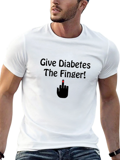 Give Diabetes The Finger T-Shirt - Black
