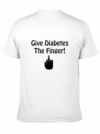 Give Diabetes The Finger T-Shirt - Black