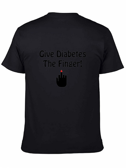 Give Diabetes The Finger T-Shirt - Black