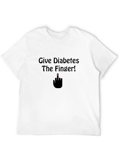 Give Diabetes The Finger T-Shirt - Black