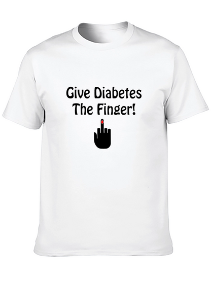 Give Diabetes The Finger T-Shirt - Black