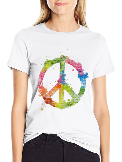 Peace Sign Colorful T-Shirt