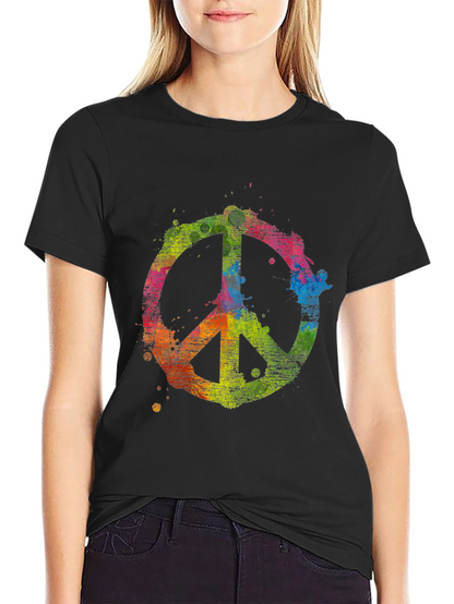 Peace Sign Colorful T-Shirt