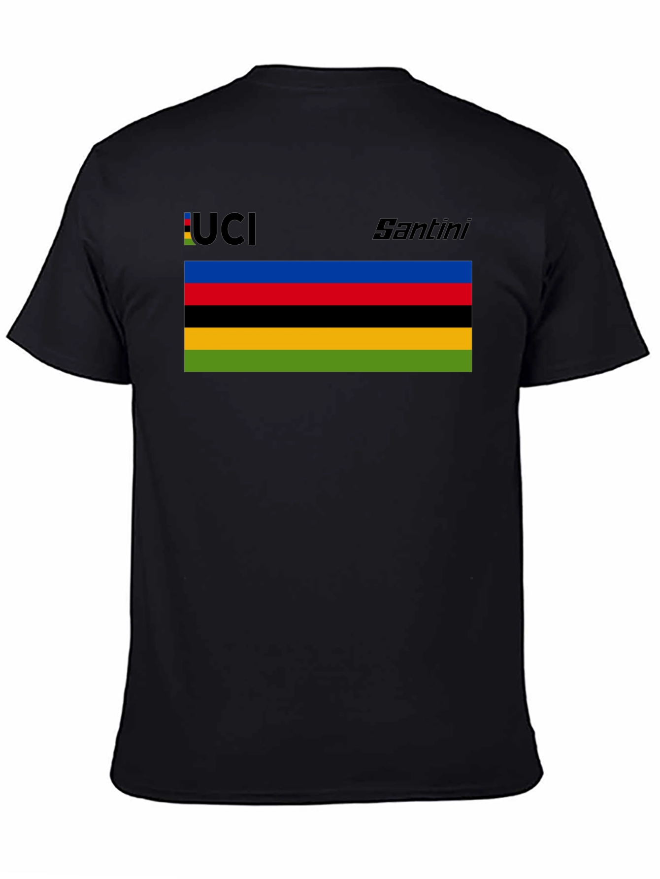 UCI Santini Black T-Shirt - Cycling Fan Apparel