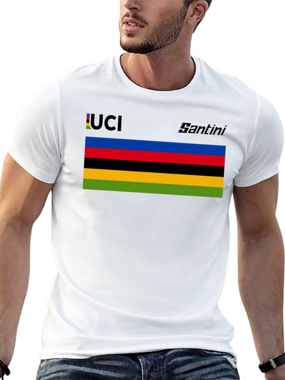 UCI Santini Black T-Shirt - Cycling Fan Apparel