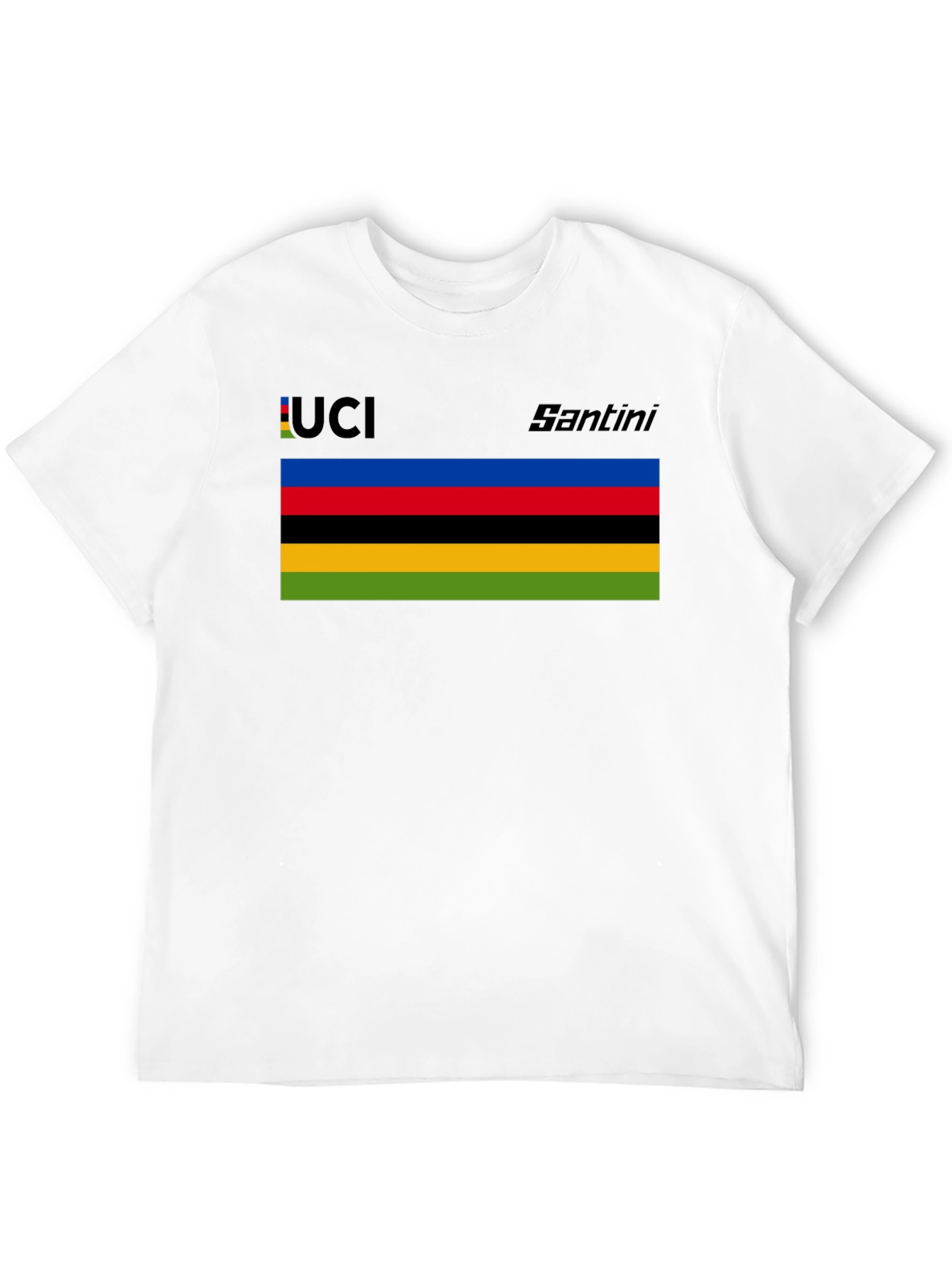 UCI Santini Black T-Shirt - Cycling Fan Apparel
