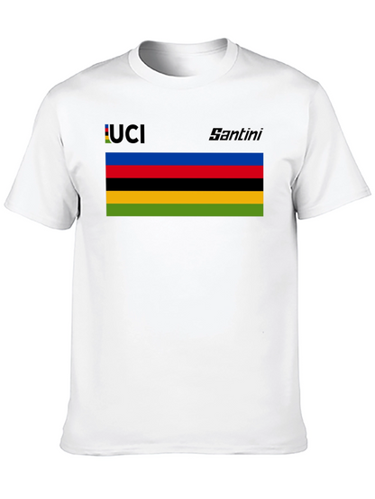 UCI Santini Black T-Shirt - Cycling Fan Apparel