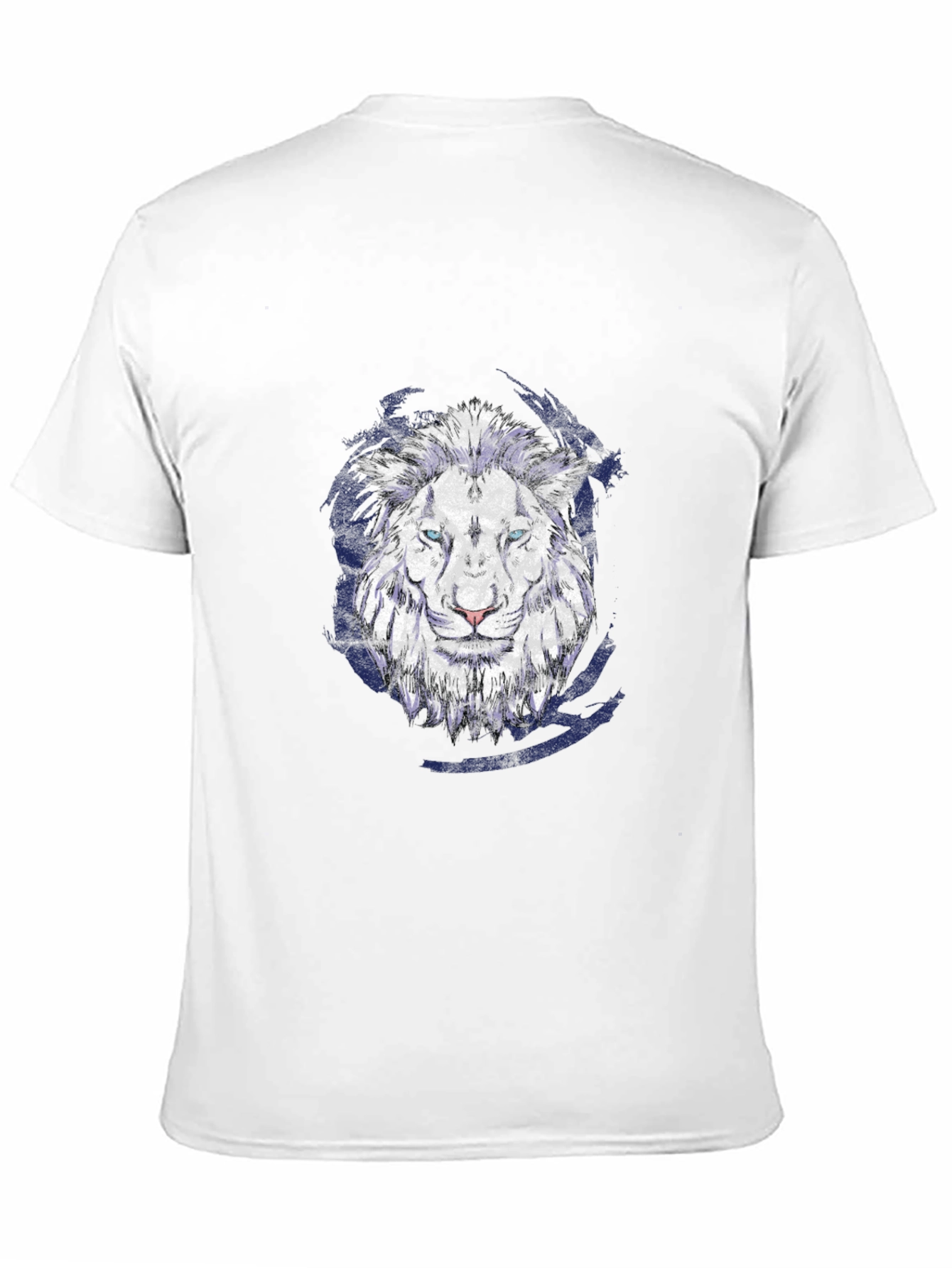 Lion Graphic Print Black T-Shirt