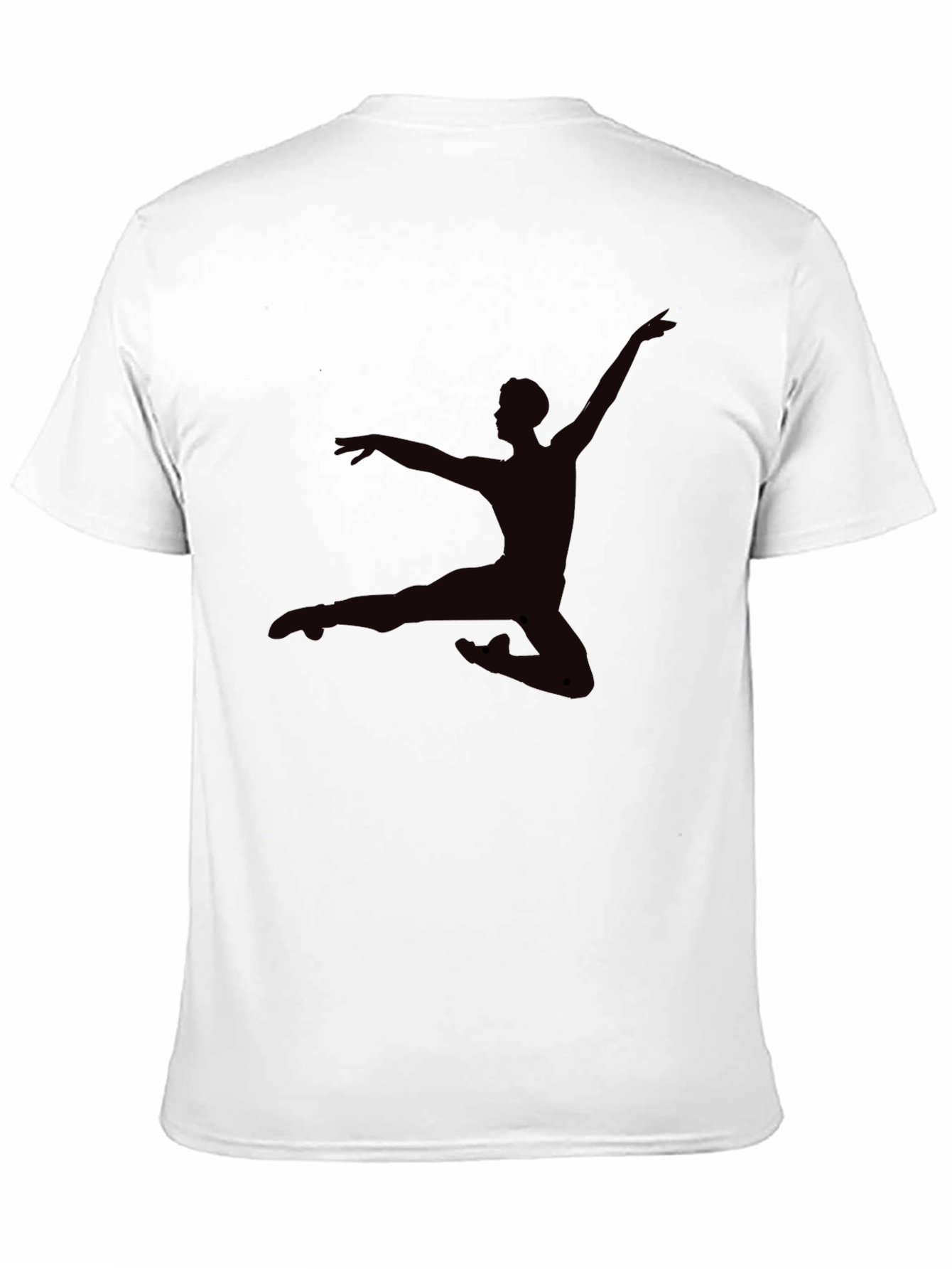 Mens Black T-Shirt - Dancer Silhouette Graphic Tee