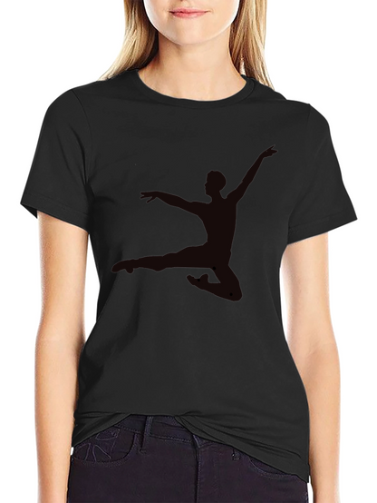 Mens Black T-Shirt - Dancer Silhouette Graphic Tee