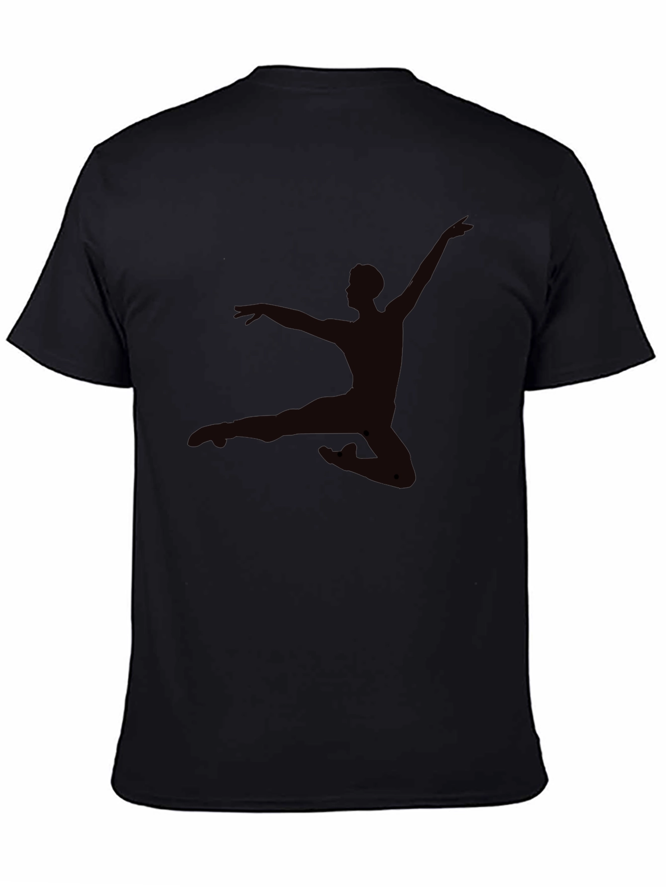 Mens Black T-Shirt - Dancer Silhouette Graphic Tee