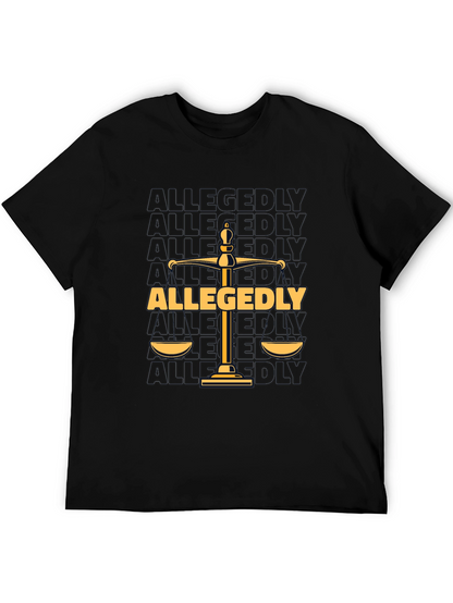 Allegedly Law Scales Graphic T-Shirt