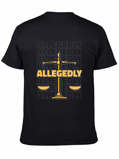 Allegedly Law Scales Graphic T-Shirt