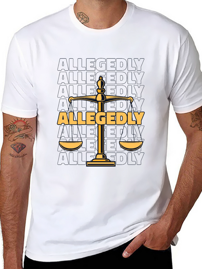 Allegedly Law Scales Graphic T-Shirt