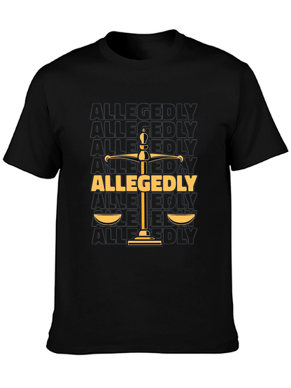 Allegedly Law Scales Graphic T-Shirt