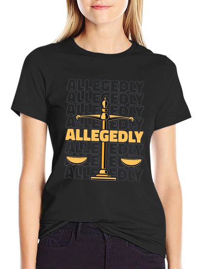 Allegedly Law Scales Graphic T-Shirt