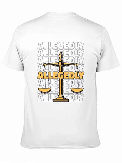 Allegedly Law Scales Graphic T-Shirt