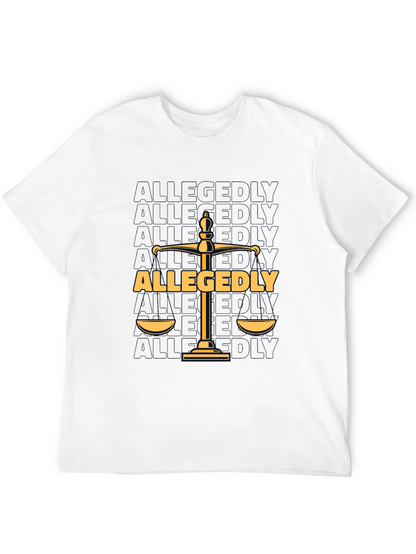 Allegedly Law Scales Graphic T-Shirt