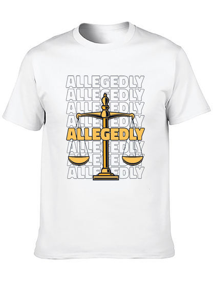 Allegedly Law Scales Graphic T-Shirt