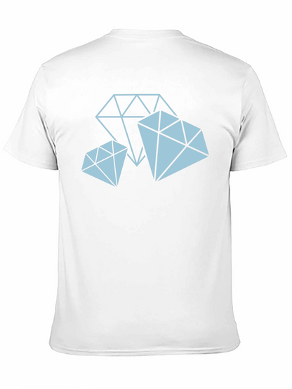 Diamond Graphic Tee - Black Cotton T-Shirt