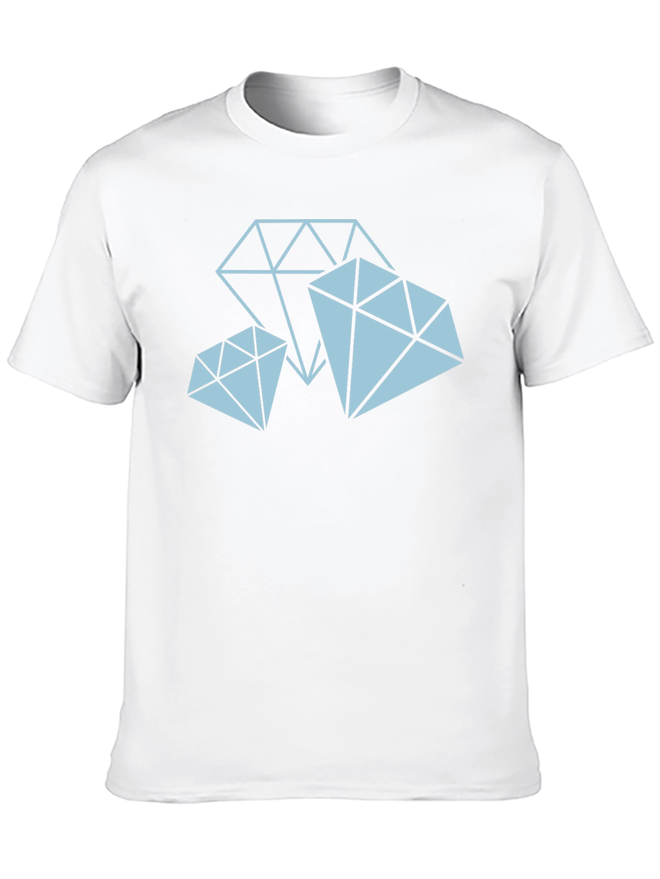 Diamond Graphic Tee - Black Cotton T-Shirt