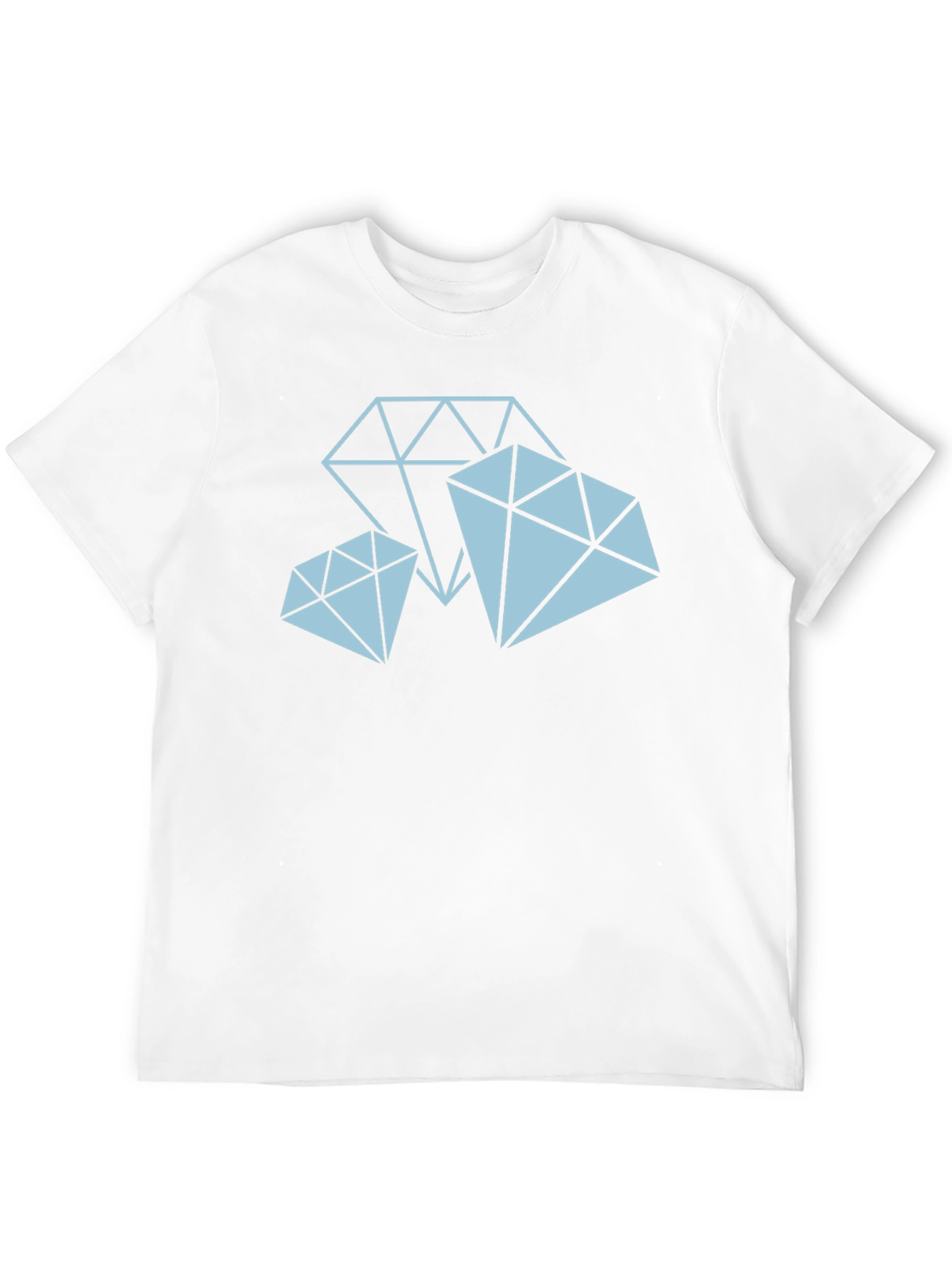 Diamond Graphic Tee - Black Cotton T-Shirt