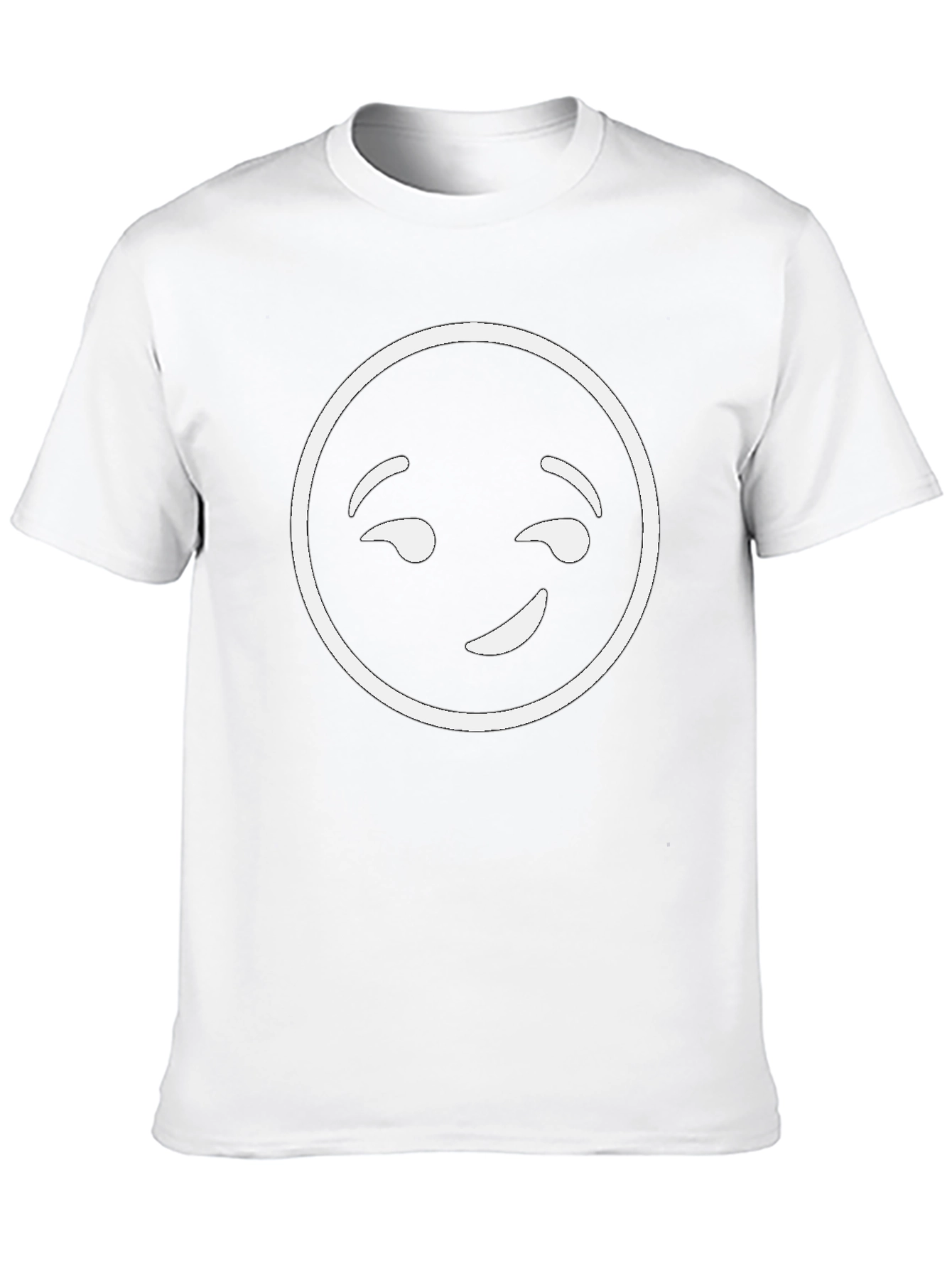 Winking Emoji Graphic T-Shirt - Black