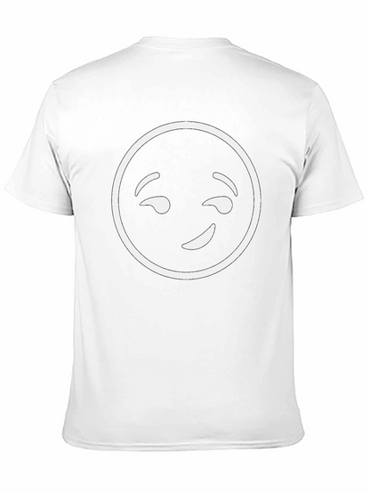 Winking Emoji Graphic T-Shirt - Black