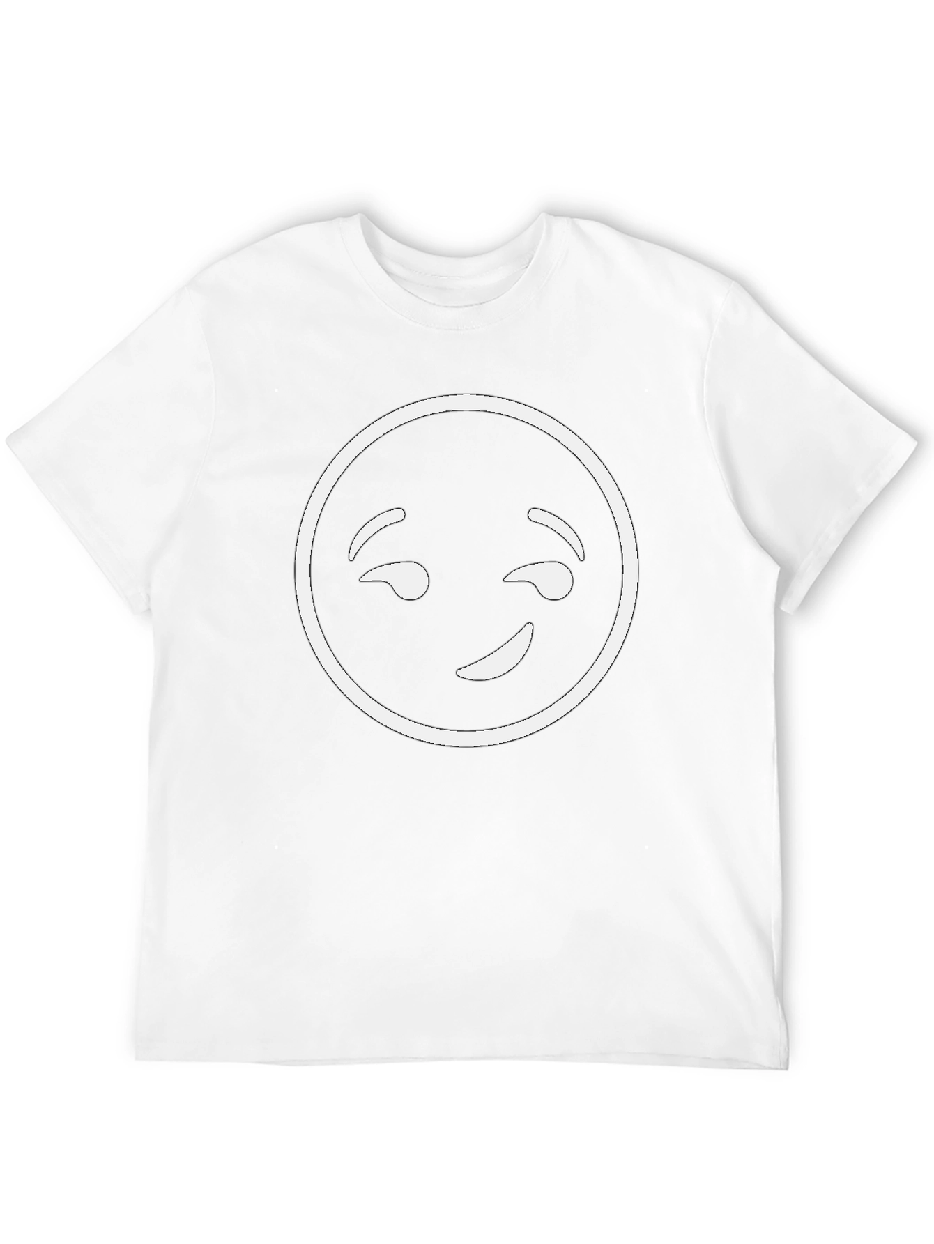 Winking Emoji Graphic T-Shirt - Black