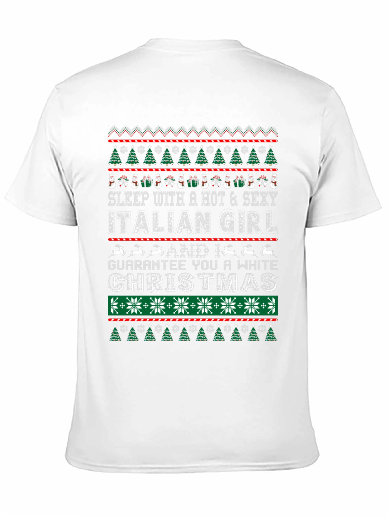 Funny Christmas Italian Girl T-Shirt