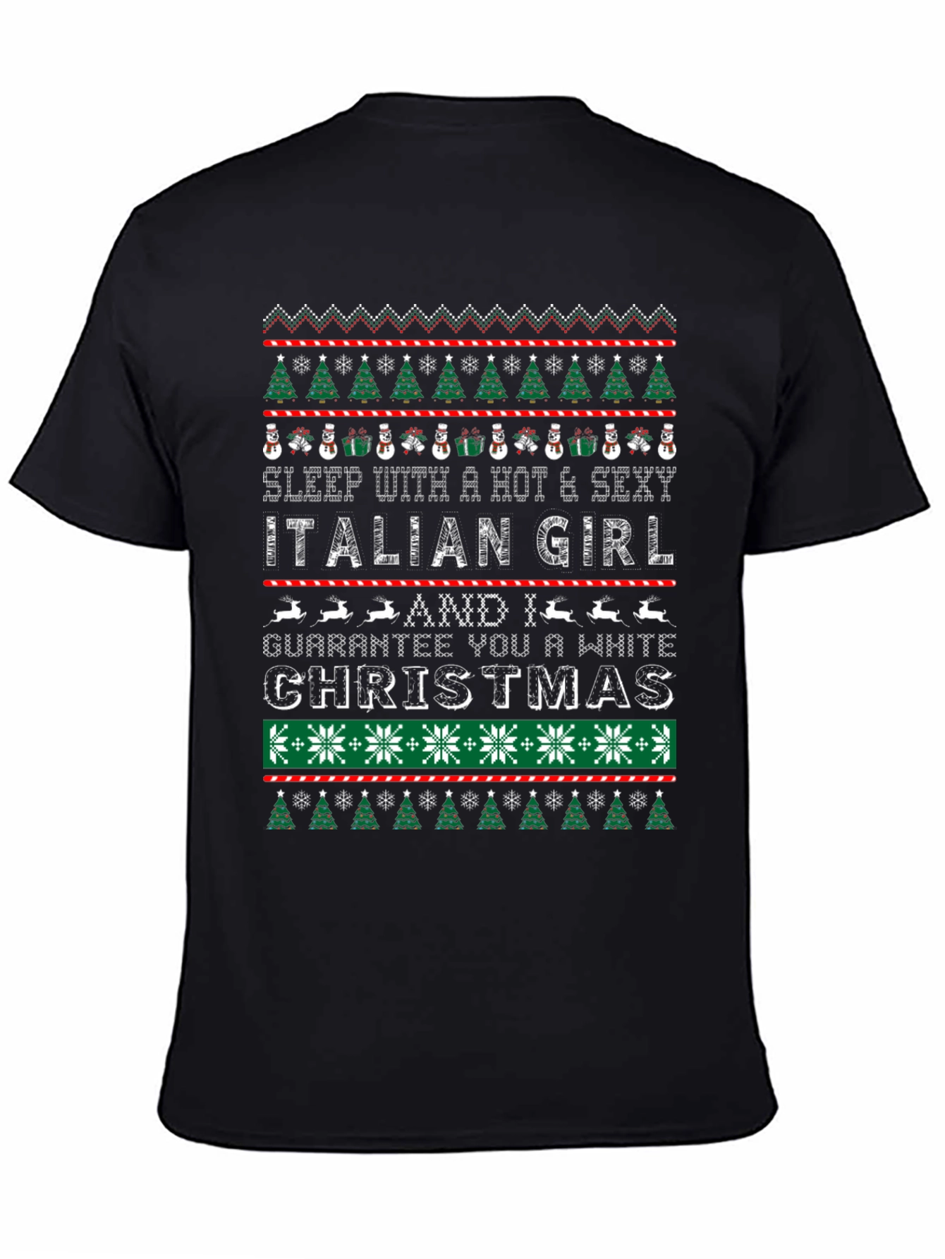 Funny Christmas Italian Girl T-Shirt