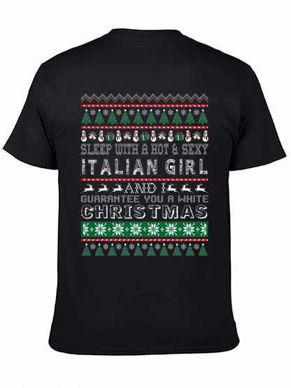 Funny Christmas Italian Girl T-Shirt