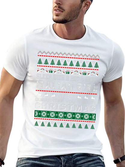 Funny Christmas Italian Girl T-Shirt