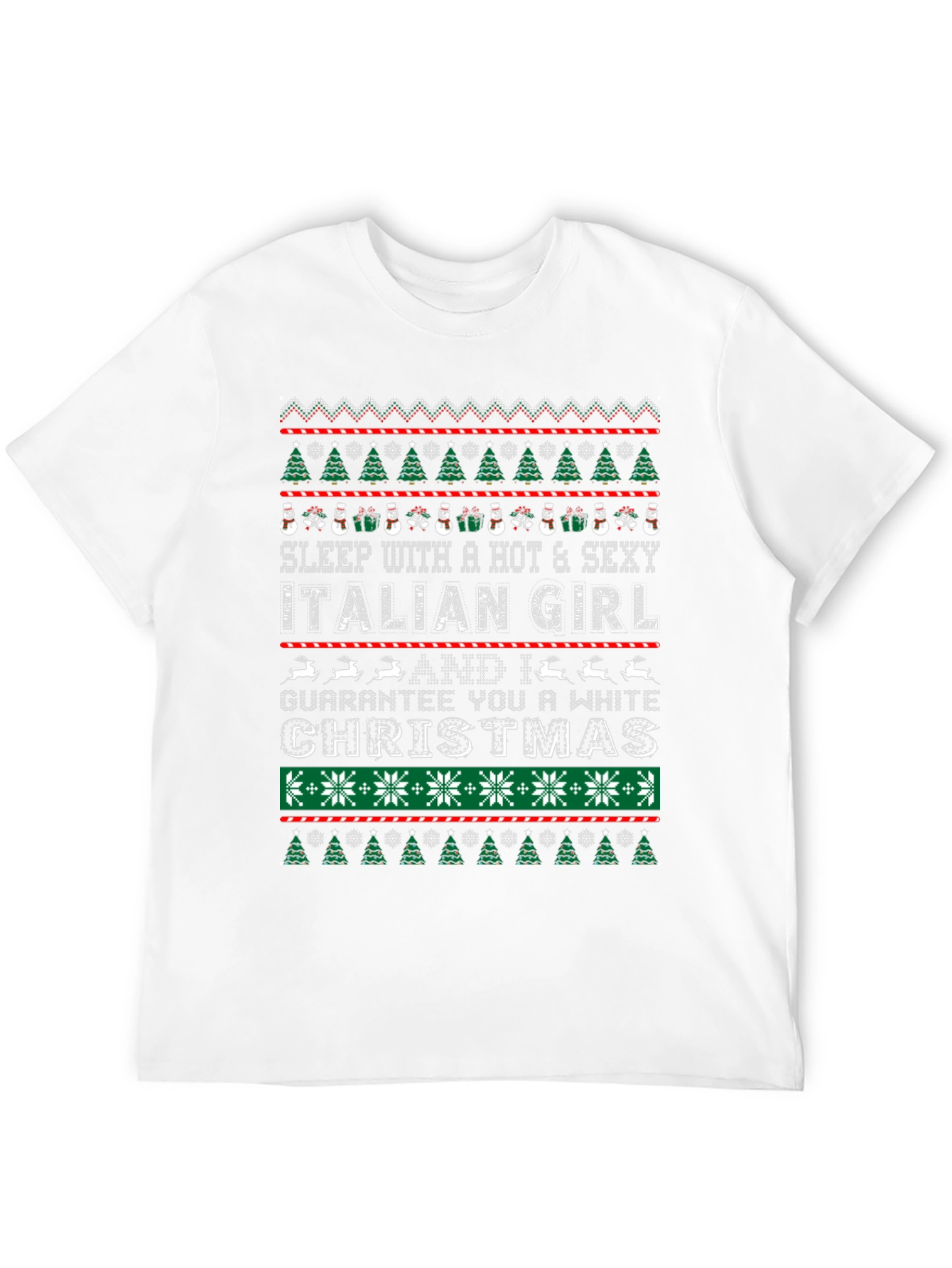 Funny Christmas Italian Girl T-Shirt
