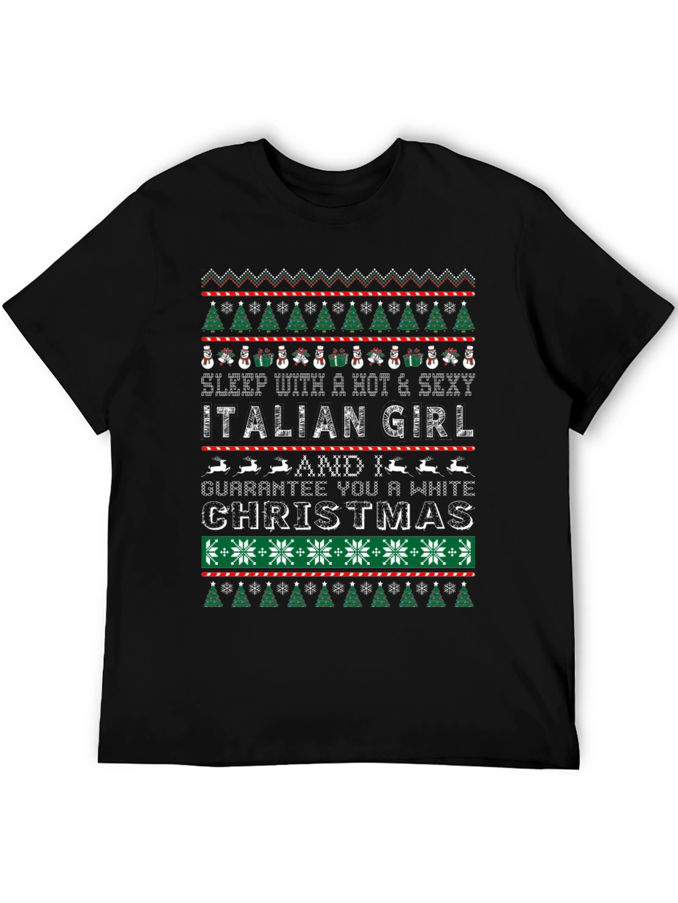 Funny Christmas Italian Girl T-Shirt