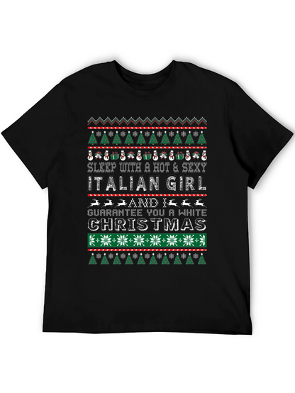 Funny Christmas Italian Girl T-Shirt