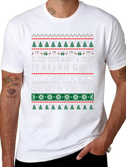 Funny Christmas Italian Girl T-Shirt