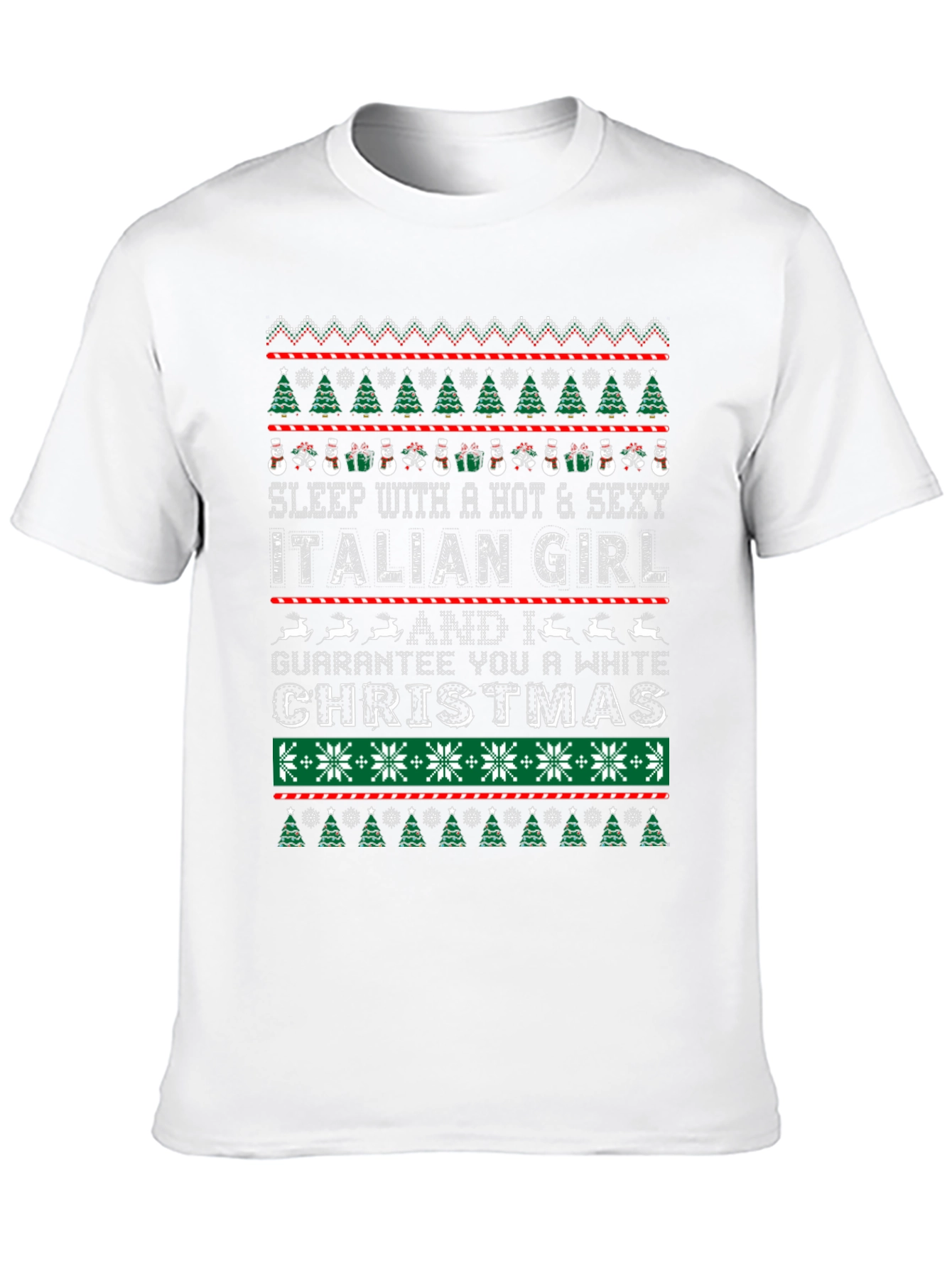 Funny Christmas Italian Girl T-Shirt